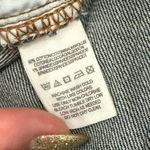 Free People  Dark Wash Raw Hem Distressed Low Rise Denim Straight Ankle Jeans 26 Photo 5