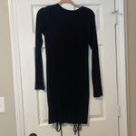 Princess Polly  cinched front black long sleeve dress Photo 1