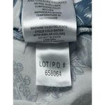 Tribal Wide Leg Pants Tropical Print Linen Rayon Blend Elastic Waist Size M White Size M Photo 5