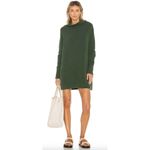 Free People  Ottoman Slouchy Tunic Sweater Dress in Aged Pine Size Large Photo 2