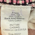 J.Crew  Silk Tweed Pink Black and White Top Photo 4