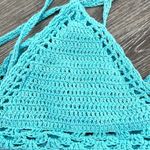 Bali Chic Blue crocheted bikini top Blue Size M Photo 8