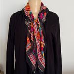 Morgan Taylor  Square Purple Floral Scarf Made in Italy 100% Photo 1