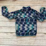 Patagonia Aztec Synchilla Snap-T Blue Gray Pullover Womens Size Small Photo 7
