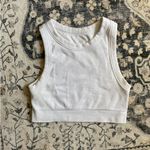 Aerie  offline white ribbed workout top Photo 0