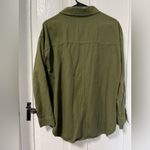 Thread & Supply Olive Green Button cotton shirt jacket size medium Photo 1