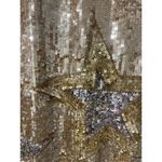 Parker  Vika Sequin Tank Top in Blush Stars Gold Tan XS NYE Sparkle Party EUC Photo 4