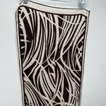 Unbranded Vintage Acetate Dark Brown & Cream Italy Scarf Long Japan Photo 1