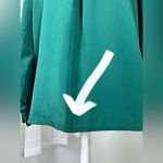 Vintage ‘90s Yves St. Clair Green Tuxedo Pleat Long Sleeve Button Down Blouse Size 8 Photo 8