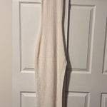 SER.O.YA $245 Dress Iris White Ribbed Knit Maxi Tank Slit Racerback Bodycon Photo 2