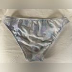 Xhilaration White Purple Blue Tie Dye Bikini Bottoms Medium Photo 1