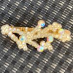 Gold Beaded Hair Clip magnetic closure Photo 0