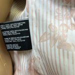 Guess Pink White Faux Leather Moto Jacket Gold Exposed Zipper Womens Small Photo 15