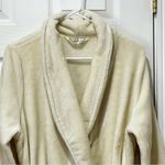 Nordstrom Cozy Ivory Flannel Fleece Long Robe With Pocket An Belt Size XL Photo 8