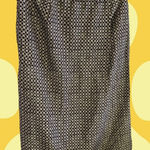 Melrose and Market Melrose Floral Collectible Maxi Skirt 100% Silk stamp Two Buttons Vintage brown Photo 0