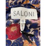 Saloni Size 2 Silk Dress Floral Long Sleeve Short Wedding Evening Cocktail Party Photo 7