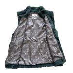 Sanctuary Surplus Vest Coat Green Teal Faux Fur Soft Teddy Jacket Size Medium Photo 9