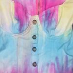 L'ATISTE  by Amy tie dye denim dress summer button front shirt summer dress small Photo 2