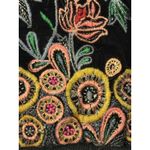 Elevenses Elévenses Bomber Jacket Embroidered Floral Black Pink Yellow Green Size S Photo 3