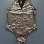 Victoria's Secret Women’s Victoria’s Secret VS Sport Metallic Bodysuit Sz S Small Photo 0