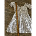 Sabo Skirt Gray Camryn Off Shoulder Floral Print Lace Up Mini Dress Size Small Photo 11