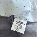 Jucca colorblock sleeveless white gray shift mini dress tulle ruffle size Small Photo 9