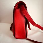 MCM  Authentic Red Leather Shoulder crossbody Bag – Made in Korea Photo 4