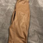 H&M  Tan Leather Faux Pants Photo 1