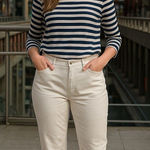 Crown & Ivy  Women's High Rise Skinny White Denim Jeans 14P Photo 0