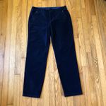 Sundance  NWOT Navy Blue Velvet Trouser Pants Size 10 Photo 1