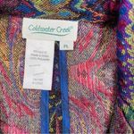 Coldwater Creek  metallic threads paisley jacket / blazer coat petite large shiny Photo 6