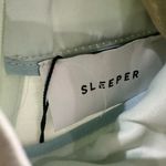 SLEEPER Party Shirt Dress w/Ostrich Feathers Mint Green Size XS NWT Satin Mini Photo 10