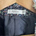 Avara Multicolor Tweed Blazer with Fringe detail Size Large trad wife academia Blue Photo 3