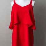 Collective Concepts | Red Ruffle Tiered Dress Photo 0