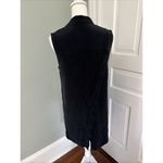 Rebecca Minkoff Bitten Silk Shawl Collar Vest Jacket Top Black Medium Photo 2