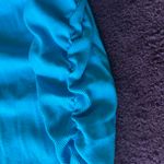 Target Blue Ruched Midi Dress Photo 3