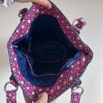Vera Bradley  Shoulder Bag Pink & Purple Diamond Pattern Quilted Purse Photo 7