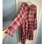 Terra & Sky Dress Womens Size 4X Pink Plaid Prairie Peasant Homestead Fall NWT Photo 3