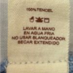 Hem & Thread  S Chambray Raw Hem Pocketed Peasant Dress Photo 5