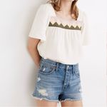 Madewell  Relaxed Denim Shorts in Homecrest Wash Ripped Edition Size 26 Photo 1