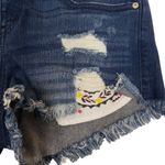 Harper Heritage Womens 26 Embroidered Patchwork Distressed Denim Shorts Photo 5
