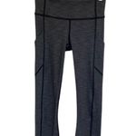Lululemon On Track Tight In Heathered Grey / Black Size 2 Photo 1