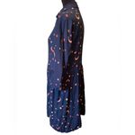 Brighton Sugarhill  Blue Tie Dye Mystic Nights Celestial Babydoll Shirt Dress Photo 2