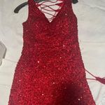 Red homecoming dress Size 4 Photo 0