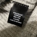 Oscar St Wool Blend Grey Turtleneck Sweater Dress/Tunic Size L Gray Size L Photo 3