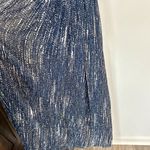 Olivaceous Navy Print V-Neck Flowy Maxi Dress - Size: Small Photo 3