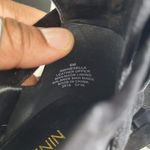 Nine West INESELLA Black Peep Toe Tie Up Pumps Size 6M Photo 9