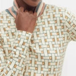 Urban Outfitters BDG Ivory All Over Print Turtleneck ON1371663 Size Small Photo 0