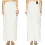 MOTHER SNACKS! The Fun Dip Cargo Maxi Skirt Natural Size 25 Photo 9