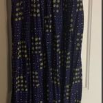 Xhilaration Women Boho hippie chic maxi dress, Navy blue & Lime Green Dress SzM Photo 0